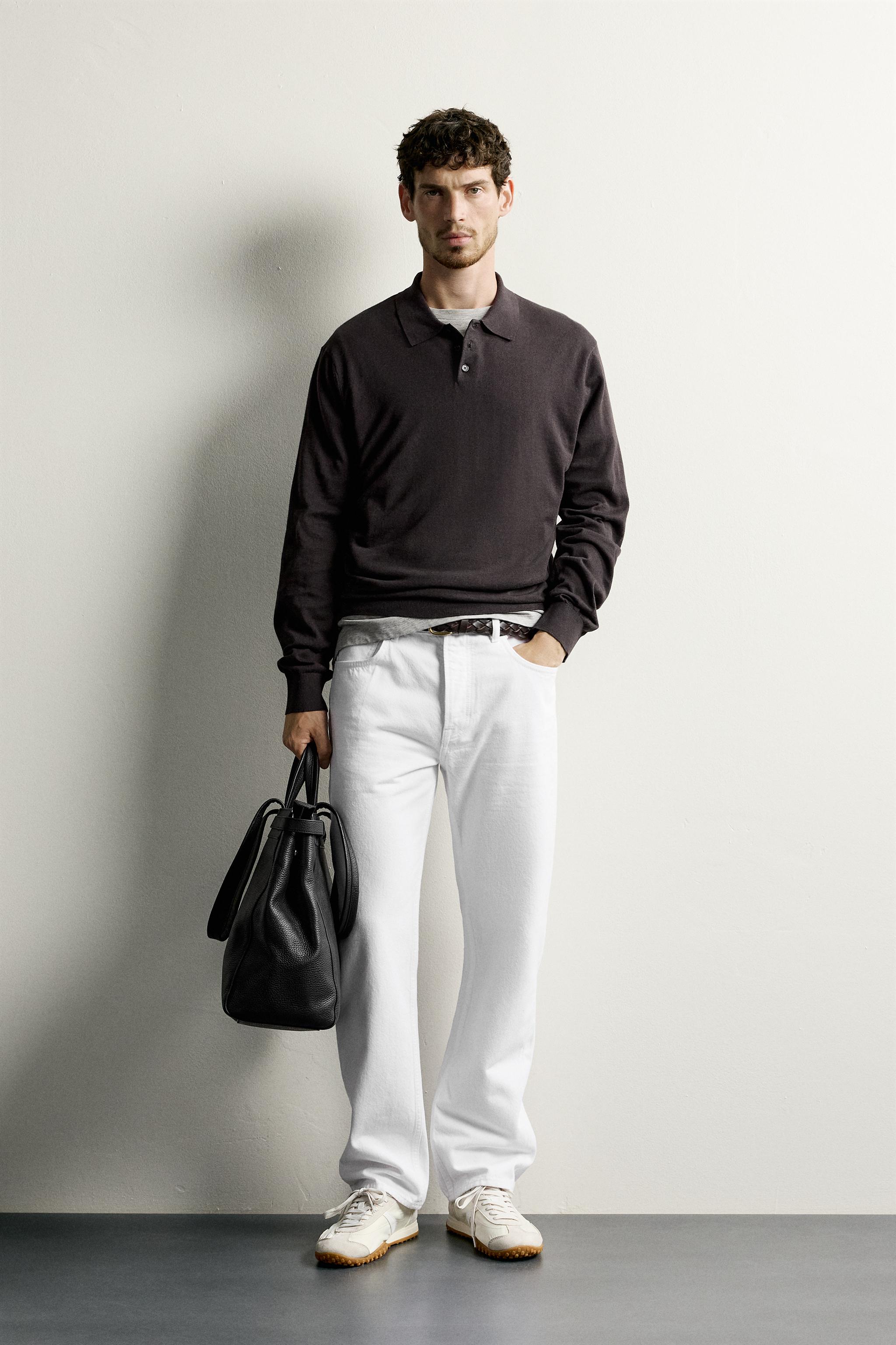 COTTON BLEND LIGHTWEIGHT KNIT POLO